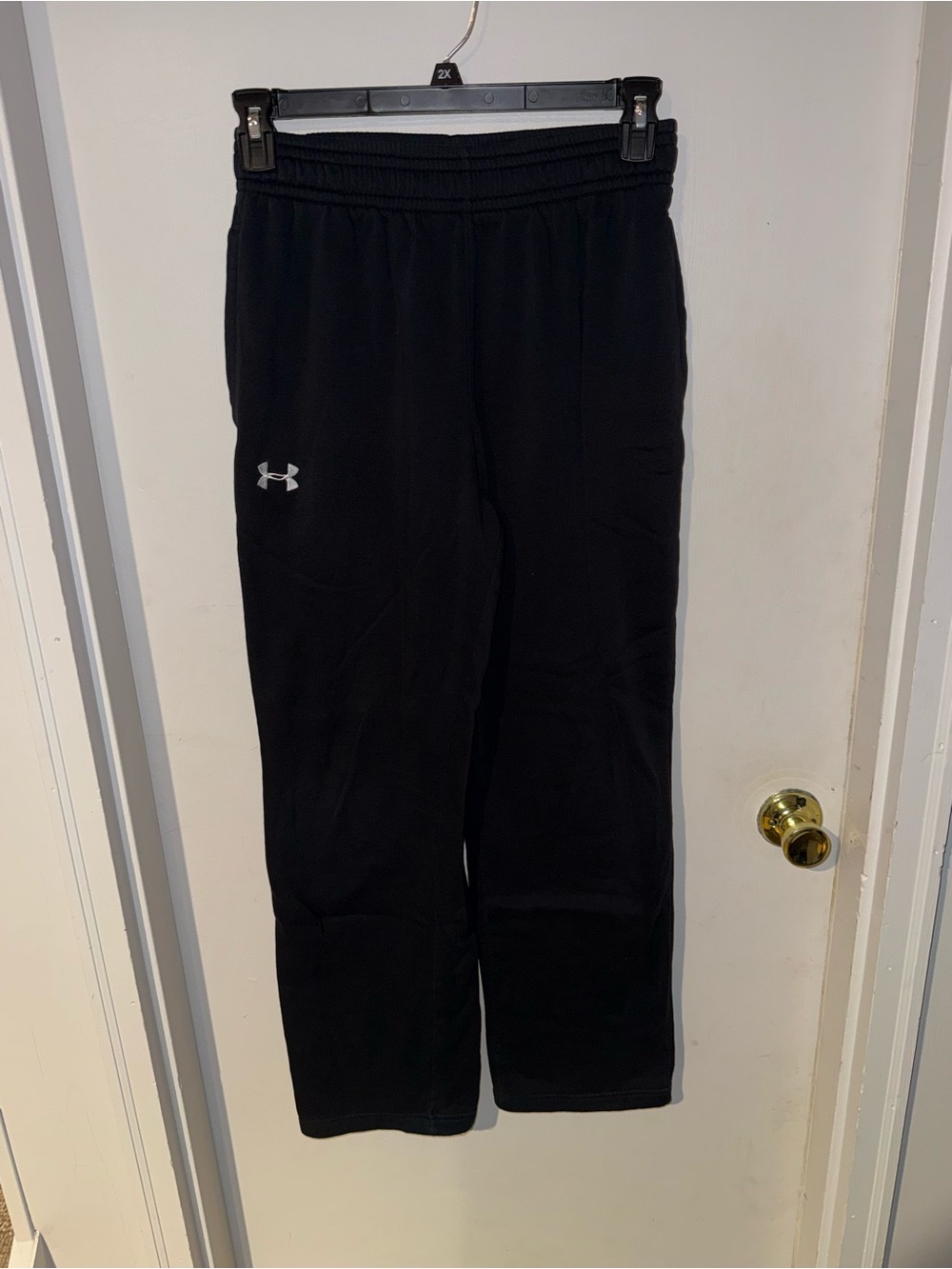 Under Armour Loose Cold Gear Black open leg soft cotton blend sweatpants Medium